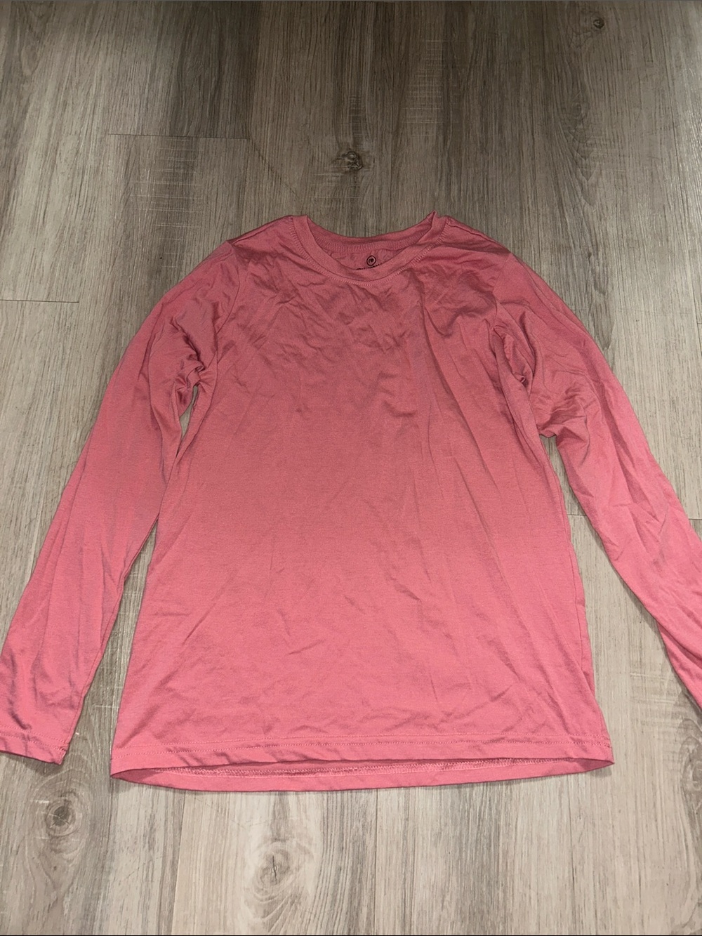Women’s Long Sleeve Crew Neck Tee - Rose Pink
